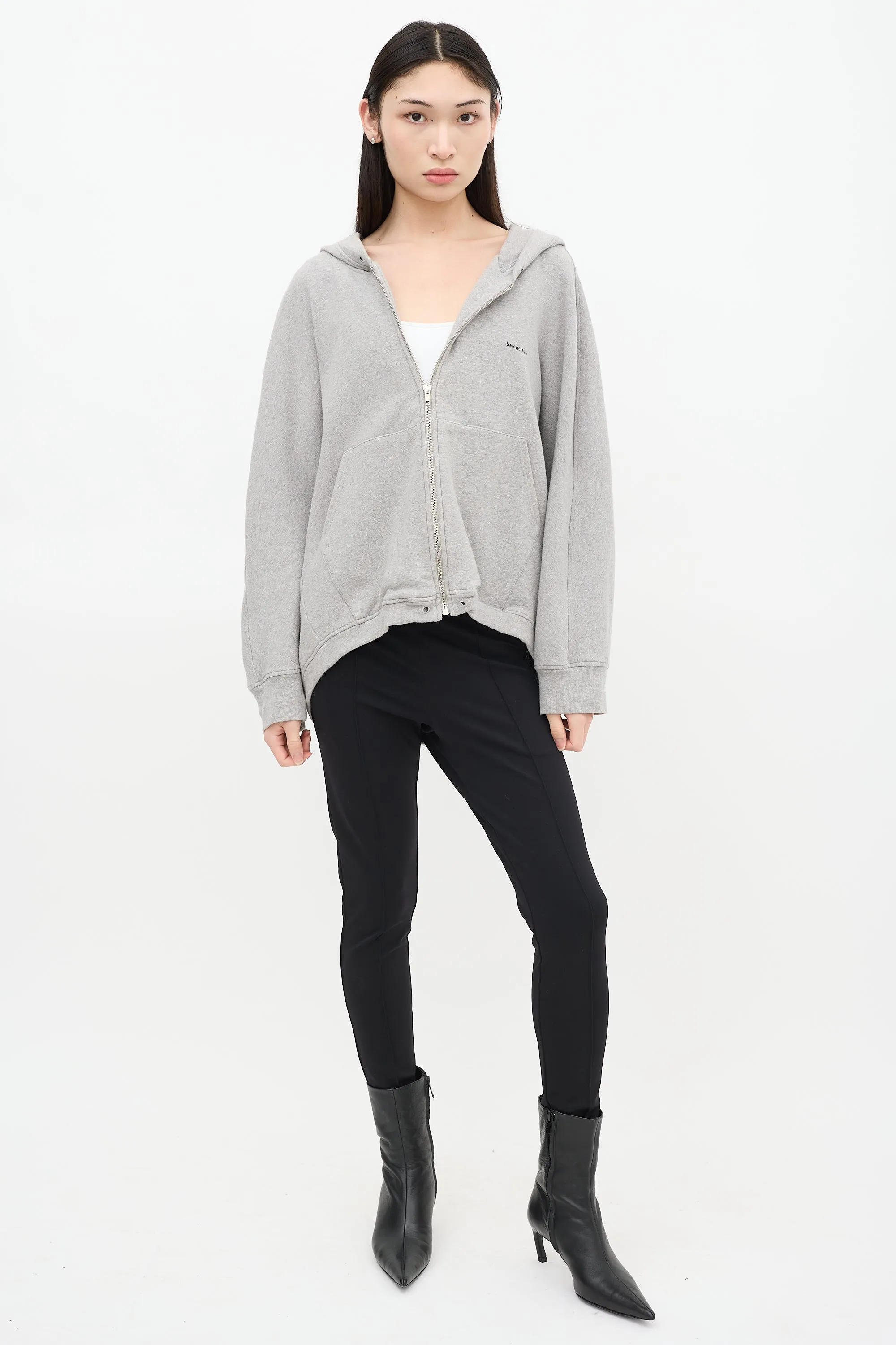 2016 Grey Archetype Logo Zip Up Hoodie