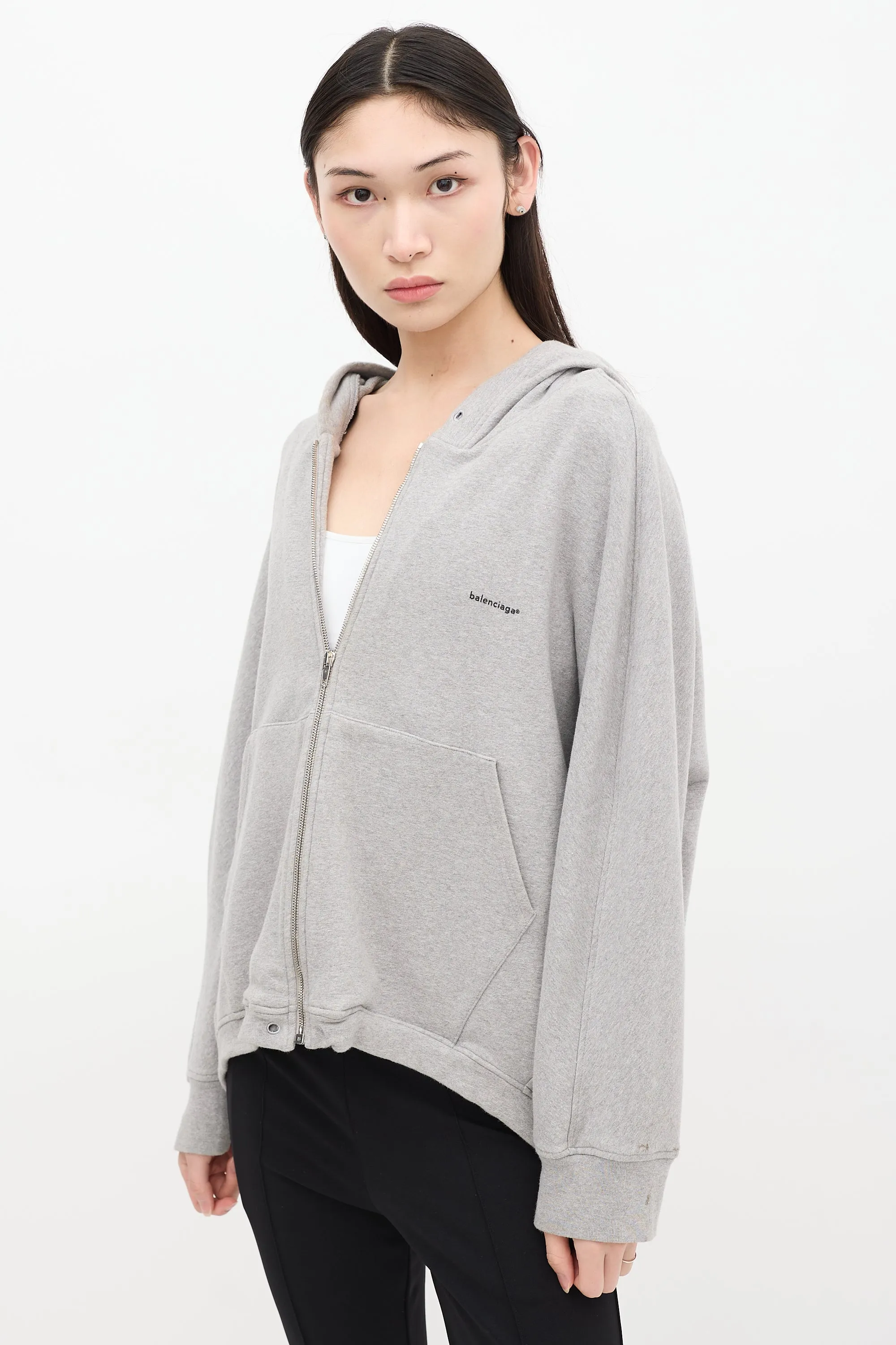 2016 Grey Archetype Logo Zip Up Hoodie