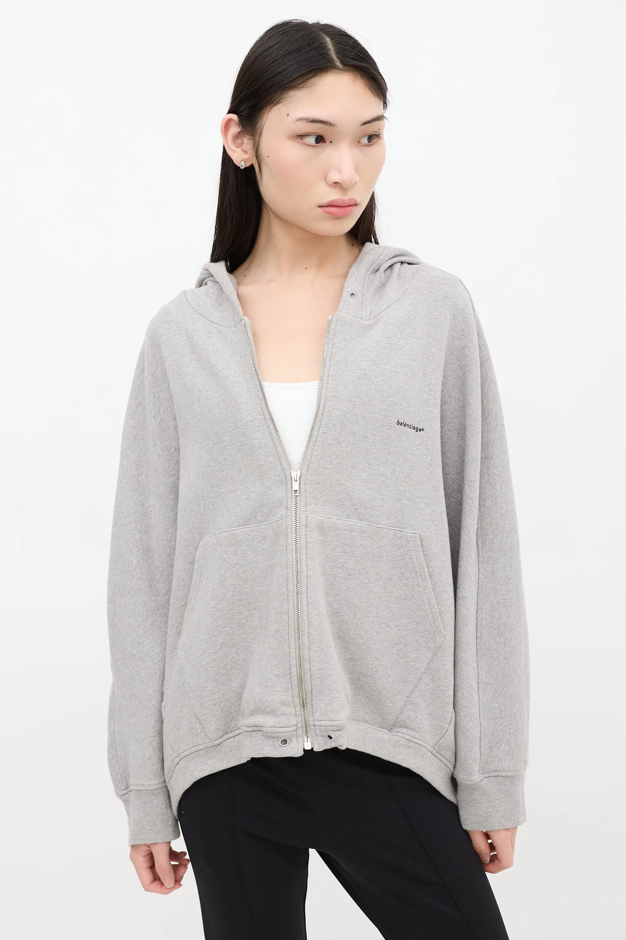 2016 Grey Archetype Logo Zip Up Hoodie