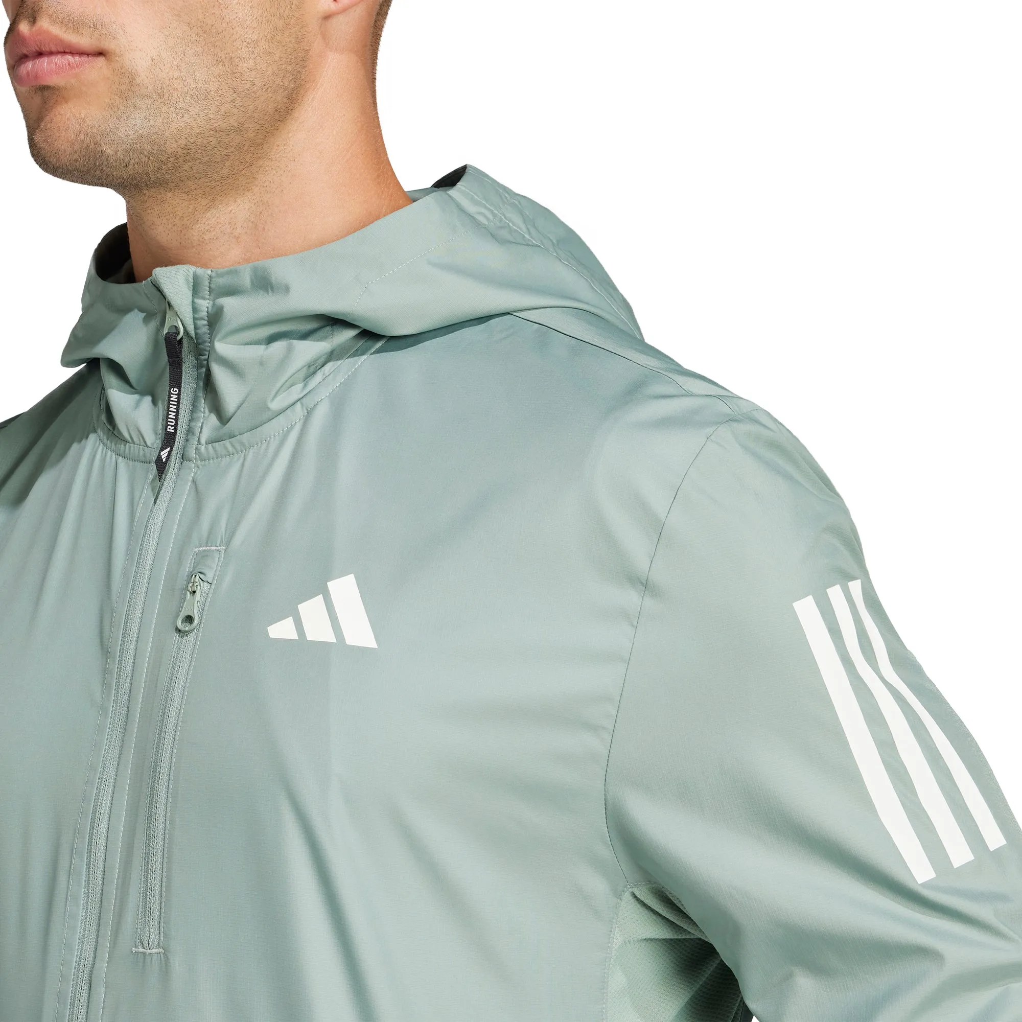 adidas Own The Run Mens Running Jacket - Green