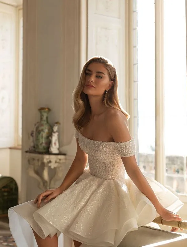 Enticing White Wedding Dress