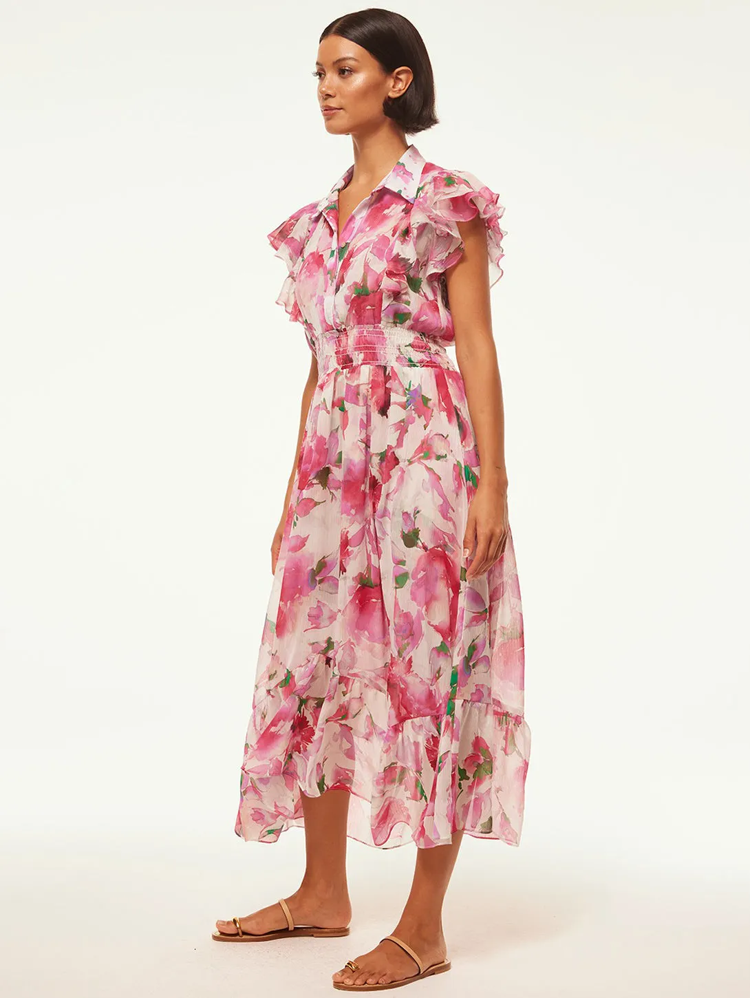 Florencia Dress - Garden Fuschia
