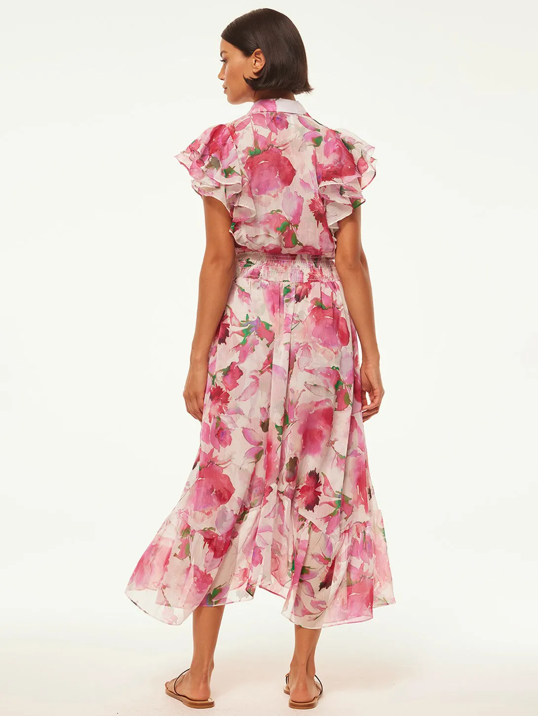 Florencia Dress - Garden Fuschia