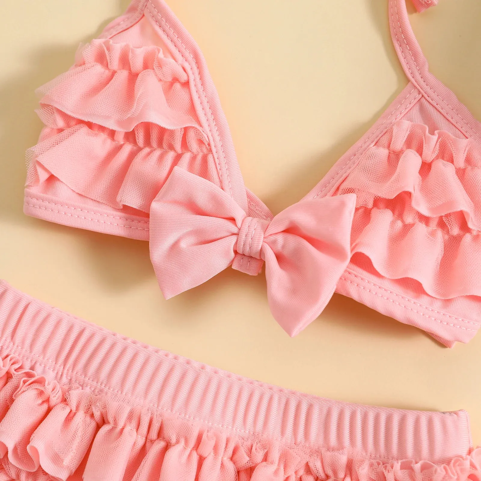 Halter Tops   Layered Ruffle Shorts   Hat Set