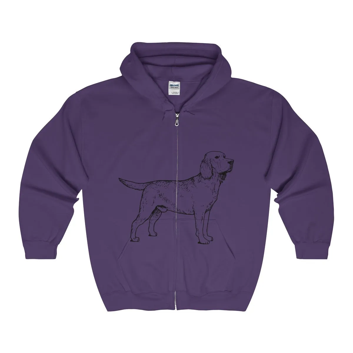 Labrador Retriever Hoodies, Unisex Heavy Blend™ Full Zip Hooded Sweatshirt