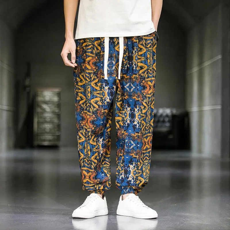 Men’s Casual Wide Leg Pants - Breathable Cotton