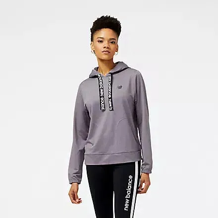 New Balance Women's Relentless Terry Hoodie - Zinc