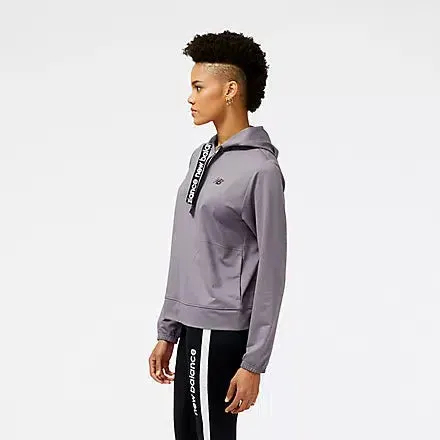 New Balance Women's Relentless Terry Hoodie - Zinc