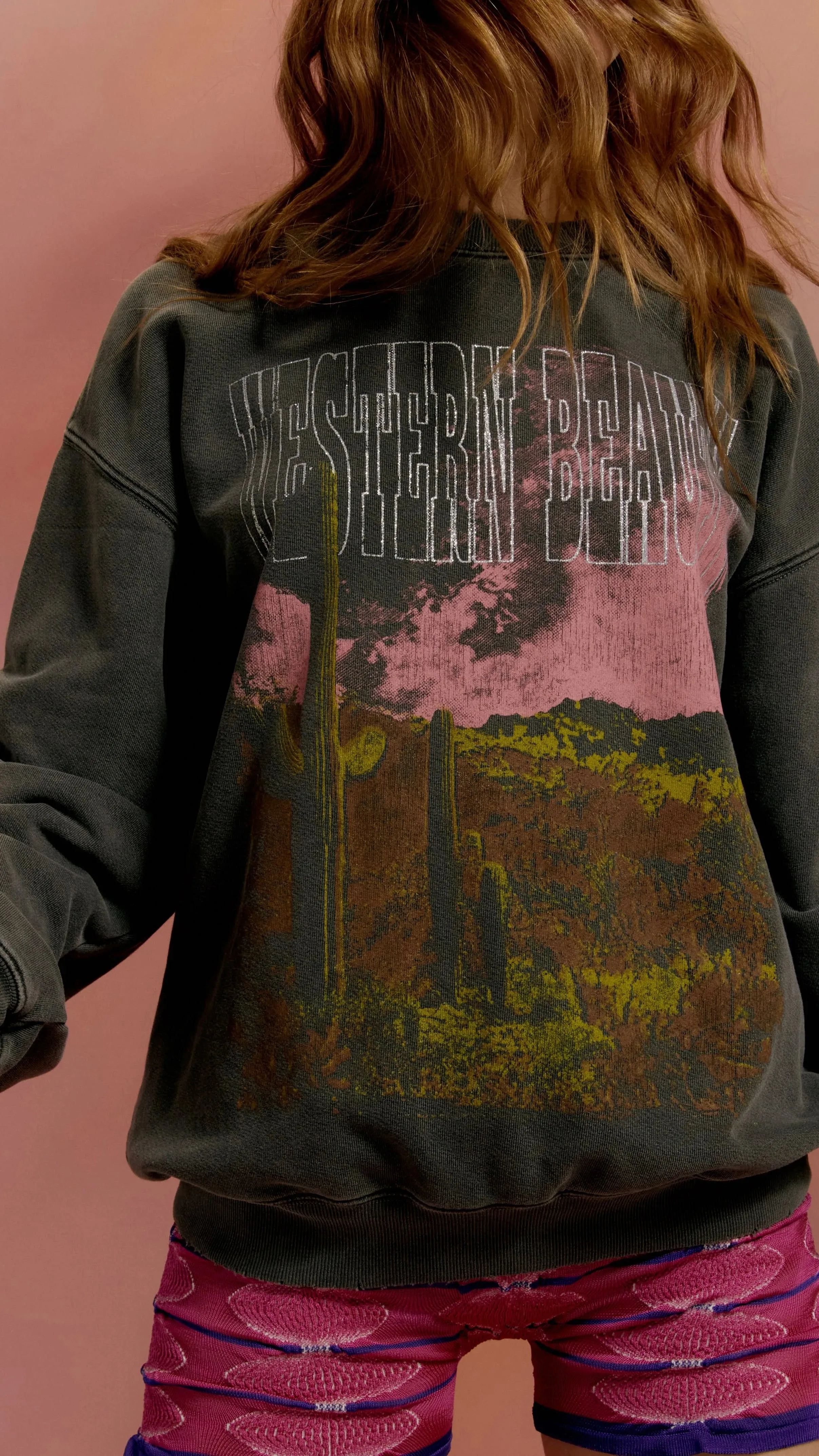 "Western Beauty" Graphic Pullover