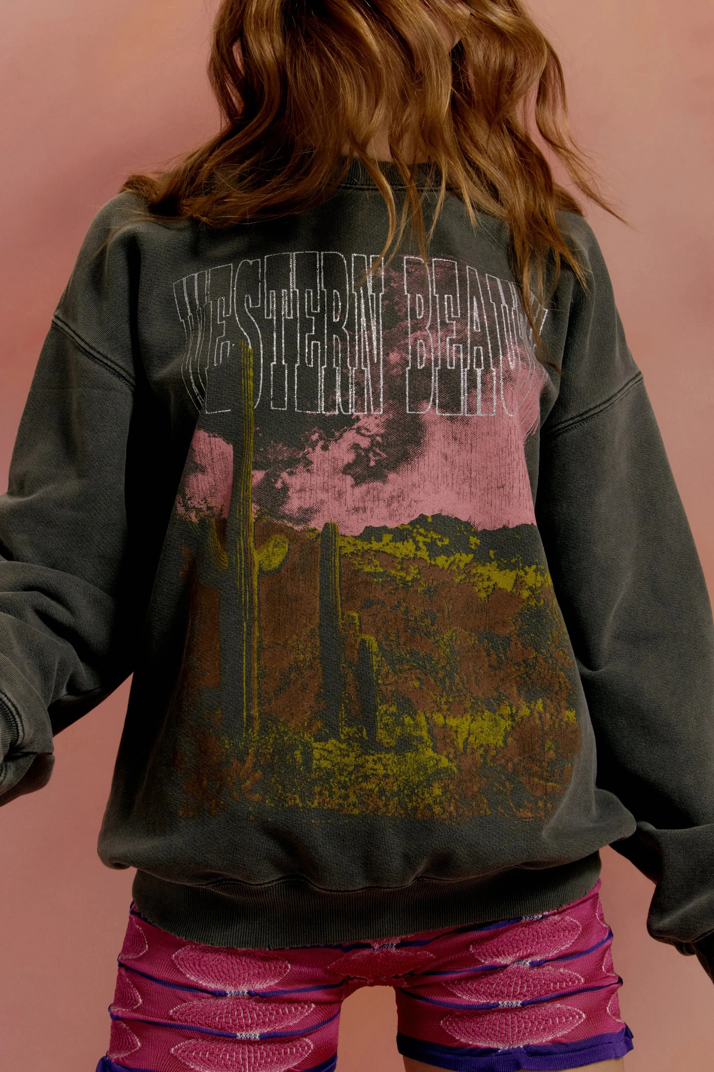 "Western Beauty" Graphic Pullover