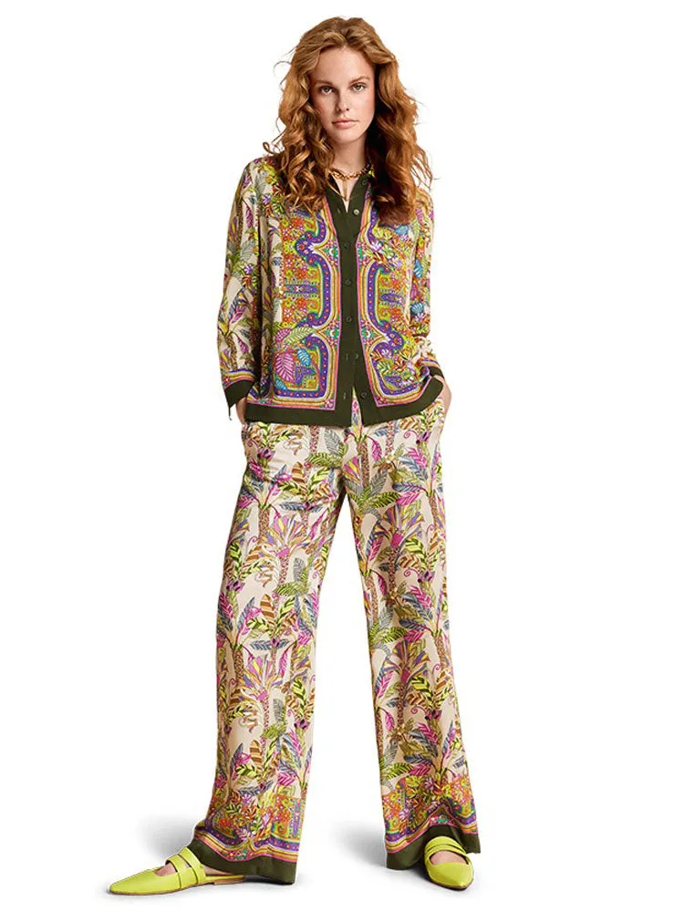 Riani Wide Leg Trousers Multi