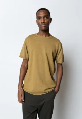 Thomas knitted t-shirt - Dark Khaki