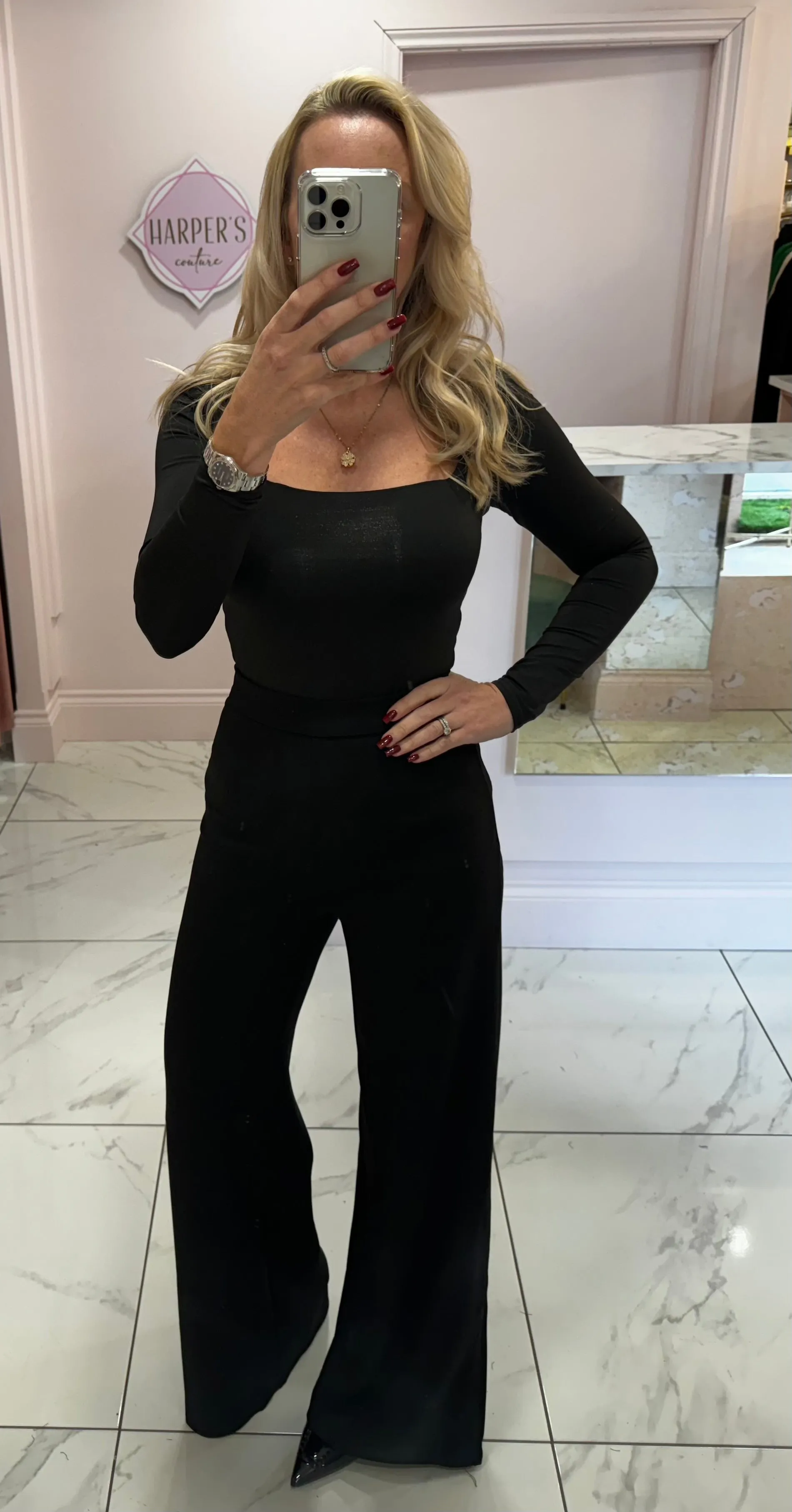 Valerie Wide Leg Stretch Trousers